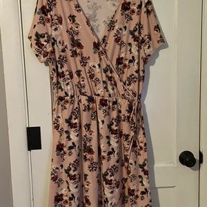 Elegant Pink Derek Heart Plus Size Dress 3X